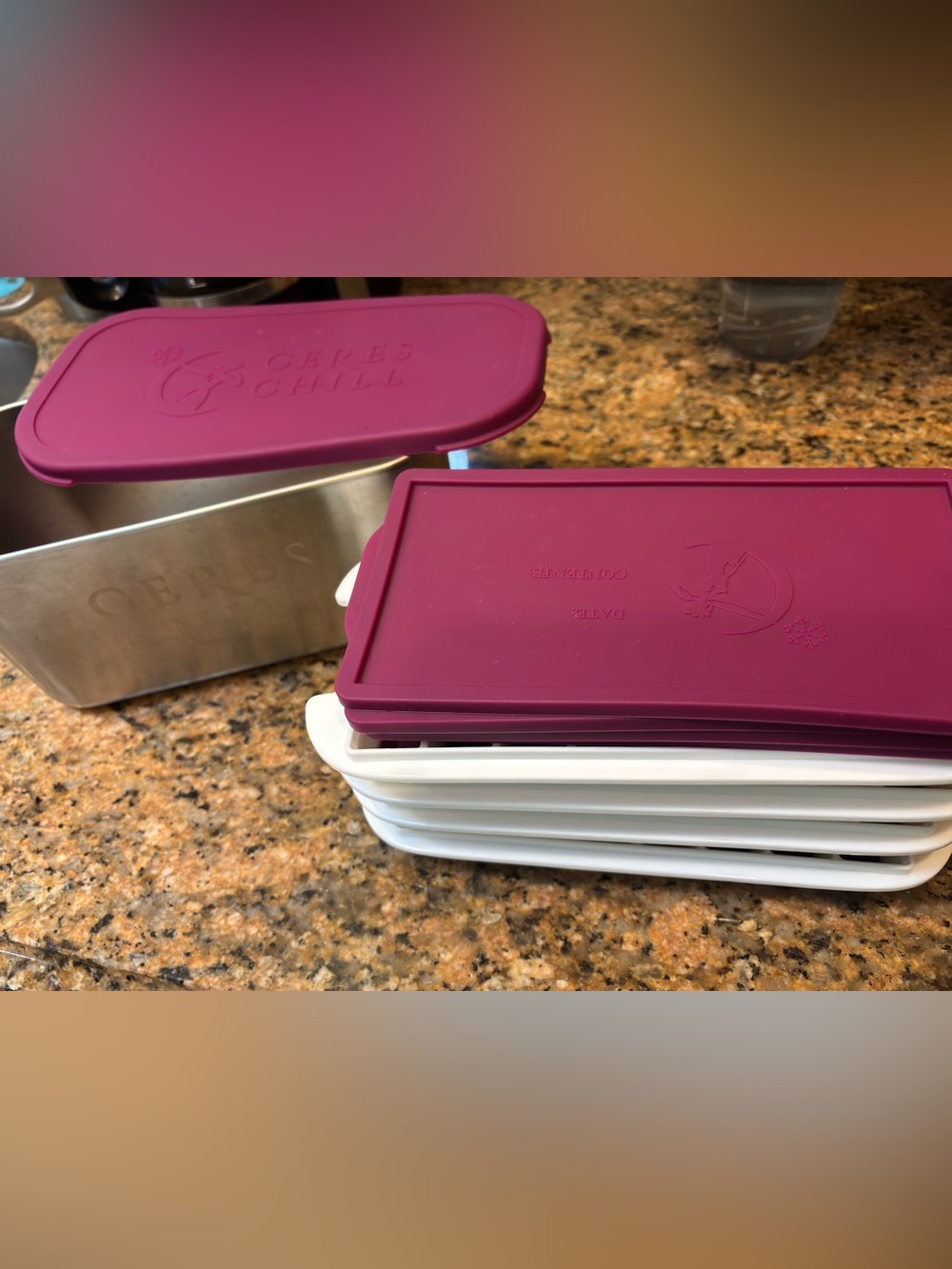 Ceres chill metal storage box with 4 trays